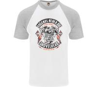 Legends Never Die Biker Motorbike Uomo S/S Baseball T-Shirt
