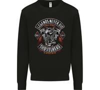 Legends Never Die Biker Motorbike Uomo Sweatshirt Jumper