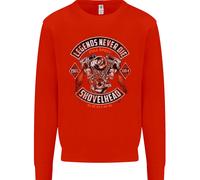 Legends Never Die Biker Motorbike Uomo Sweatshirt Jumper