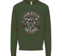 Legends Never Die Biker Motorbike Uomo Sweatshirt Jumper