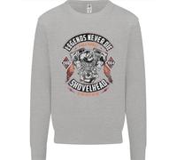 Legends Never Die Biker Motorbike Uomo Sweatshirt Jumper
