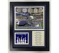 Legends Never Die Dallas Cowboys Super Bowl Rings - Collage Fotografico incorniciato, 27,9 x 35,5 cm