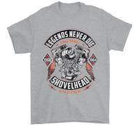 Legends Never Die Motociclista Moto Uomo T-Shirt 100% Cotone