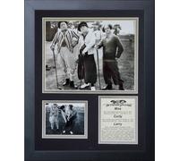 Legends Never Die Three Stooges Golf Nero Bianco con Cornice portafoto Collage, 11 da 35,6 cm