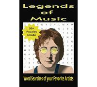 Legends of Music: Word Searches of Your Favorite Artists, Easy-to-Read Print about Singers, Performers, Artists and More 6x9 inches, 110 Pages with 50+ Puzzles