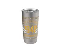 Legends were born in 1948, regalo di compleanno retrò per uomini e donne Bicchiere termico in acciaio inox doppia parete