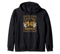 Legends Were Born in 1948, Regalo di Compleanno retrò per Uomini e Donne Felpa con Cappuccio