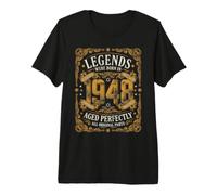 Legends Were Born in 1948, Regalo di Compleanno retrò per Uomini e Donne Maglietta Premium