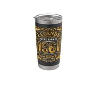 Legends Were Born In 1961, regalo di compleanno retrò per uomini e donne Bicchiere termico in acciaio inox doppia parete
