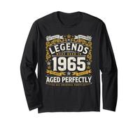 Legends Were Born in 1965, Regalo di Compleanno retrò per Uomini e Donne Maglia a Manica