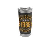 Legends Were Born In 1966, regalo di compleanno retrò per uomini e donne Bicchiere termico in acciaio inox doppia parete