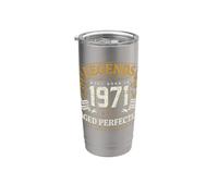 Legends were born in 1971, regalo di compleanno retrò per uomini e donne Bicchiere termico in acciaio inox doppia parete