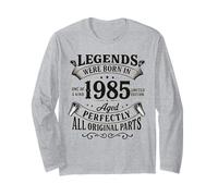 Legends Were Born in 1985 Aged Perfectly all Original Parts Maglia a Manica