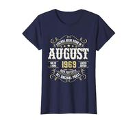 Legends Were Born in August 1969 for Birthday August 2023 Maglietta, Donna, Navy, M