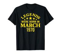 Legends Were Born in March 1970 Maglietta
