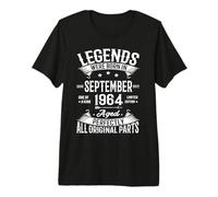 Legends Were Born in September 1964 62nd Birthday 62 Yrs Old Maglietta Premium