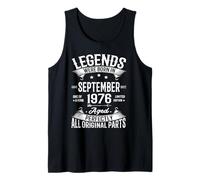Legends Were Born in September 1976 50th Birthday 50 Yrs Old Canotta