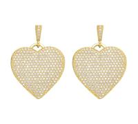 LEGENTLISUR 2 Pezzi Ciondolo Cuore per Braccialetti Mini Pendente In Ottone Pendente Per Orecchini Collane Bracciali Gioielli Accessori Fai da te, 22x21.5x2mm,Hole: 3.5x4mm, Ottone, Nessuna pietra