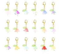 LEGENTLISUR 72-100 ciondoli a forma di farfalla e cuore per la creazione di gioielli con ciondolo a clip con chiusura a moschettone, 3.5~15.5x13~15x11mm, Vetro, Nessuna pietra preziosa