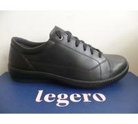 Legero Scarpe con Lacci Basse da Ginnastica pelle Nero 000823