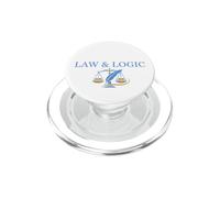 Legge e logica delle scale di giustizia PopSockets PopGrip per MagSafe
