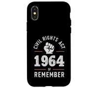 Legge sui diritti civili del 1964 ricorda la storia umana non dimenticare Custodia per iPhone X/XS