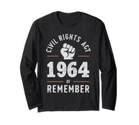 Legge sui Diritti civili del 1964 Ricorda la Storia Umana Non Dimenticare Maglia a Manica