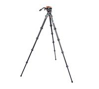 Legged Thing Legends Jay - 3 treppiedi da viaggio con base di livellamento + testina video a 2 vie AirHed Cine e piastra a sgancio rapido compatibile con video standard