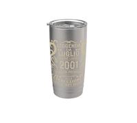 Leggenda Da Luglio 2001 25 Compleanno Regali Donna Uomo Bicchiere termico in acciaio inox doppia parete
