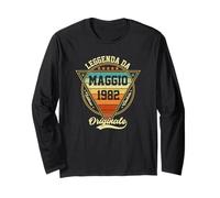 Leggenda Da Maggio 1982 43 Compleanno Regali Donna Uomo Maglia a Manica