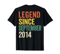 Leggenda da Settembre 2014 Retro 11° Compleanno Maglietta