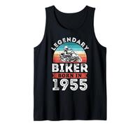 Leggendario Biker Nato nel 1955, 70° Compleanno Uomo Canotta