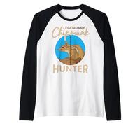 Leggendario Chipmunk Hunter Killer Wildlife Animal Caccia Maglia con Maniche Raglan