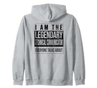 LEGGENDARIO Compleanno Nato Tecnico-Comunicatore Felpa con Cappuccio