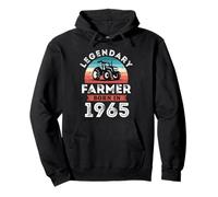 Leggendario Contadino Nato 1965, Regalo per Il 60° Compleanno dell'agricoltore Felpa con Cappuccio