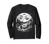 Leggendario Cryptid Moonlight Paranormal Folklore Misterioso Arte Maglia a Manica