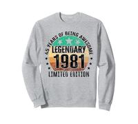 Leggendario dal 1981 Edizione Limitata 45° Compleanno Felpa