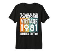 Leggendario dal 1981 Edizione Limitata 45° Compleanno Maglietta Premium