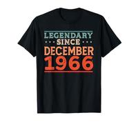 Leggendario dal Dicembre 1966 Retro Epic Fantastico Compleanno Maglietta