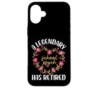 Leggendario design psicologico scolastico in pensione Custodia per iPhone 16 Plus