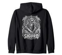 Leggendario Sigurd Dragonslayer Norreno Viking Warrior Felpa con Cappuccio