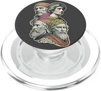 Leggende dell'artista rinascimentale Michelangelo Raphael PopSockets PopGrip per MagSafe