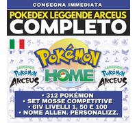 Leggende Pokemon Arceus Pokedex completo Pokemon Shiny Living Dex Home 6IV