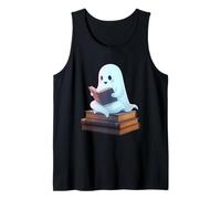 Leggendo Il Fantasma sulla pila di Libri Canotta