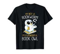 Leggendo Non sono un topo di biblioteca Sono un meraviglioso gufo dei libri Maglietta