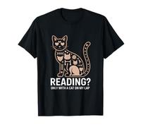 Leggendo Solo con Un Gatto sul Mio grembo Citazione Maglietta