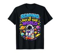 Leggere è Fuori dal Mondo Spazio Astronauta Libri Amante Maglietta