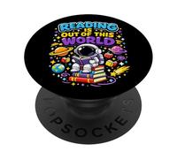 Leggere è fuori dal mondo Spazio Astronauta Libri Amante PopSockets PopGrip Adesivo