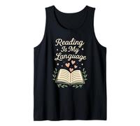 Leggere è il mio amore Lingua Libro Amante Letterario Canotta