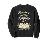 Leggere è il mio amore Lingua Libro Amante Letterario Felpa